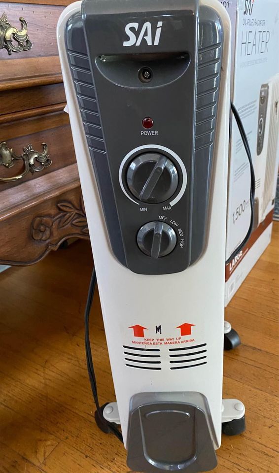 Cold In The Mornings? Portable Heater on wheels