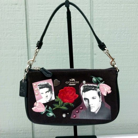 Coach x Elvis Presley Limited Edition Demi Baguette Shoulder Bag