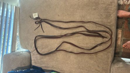 Leather split reins
