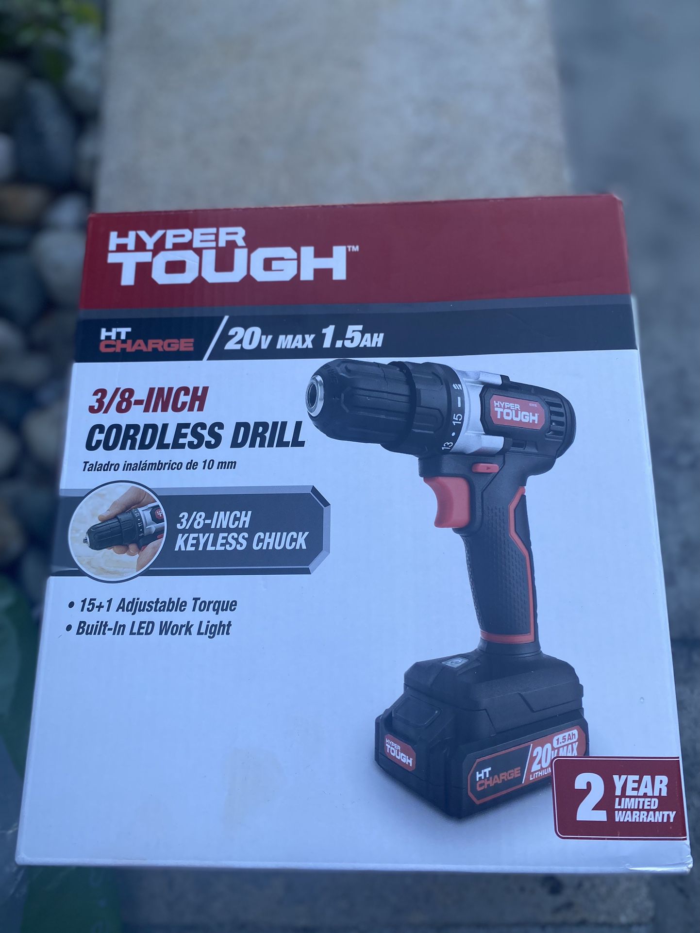 Hyper Tough 3/8 Inch Cordless Drill Brand New Never Opened