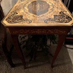 20th Century Italian Inlaid Side Table 