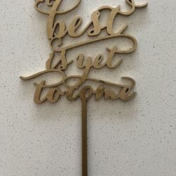 Cake Topper - Gold 