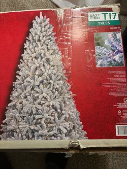 White Christmas tree