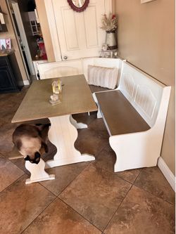 Corner Dining Table Bench Chair Set