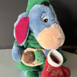 2000 Winnie The Pooh’s Eeyore 13” Tall Christmas Plush 