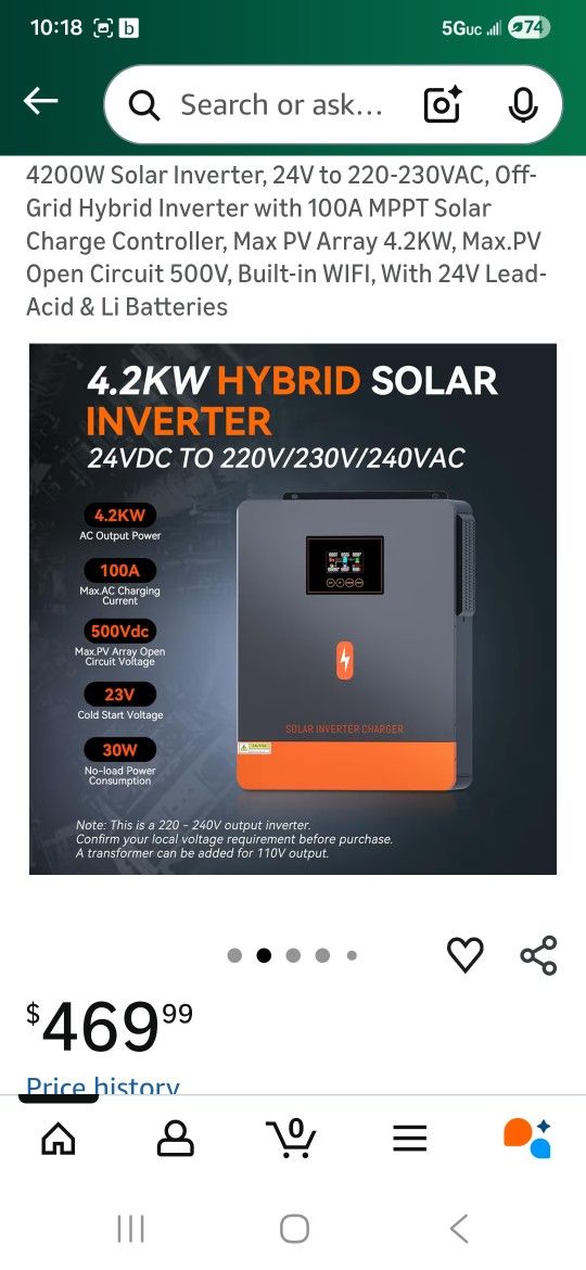 Hybrid Solar Inverter