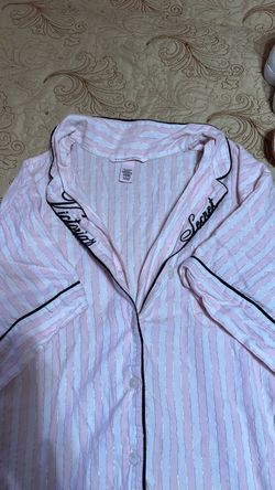 Victorias secret pink and black sleep wear