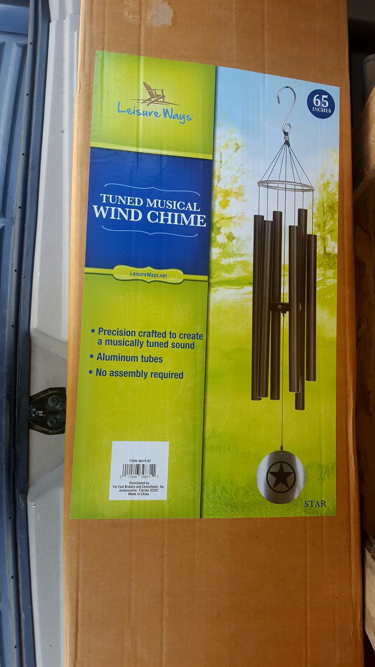 New 65" laser cut wind chimes