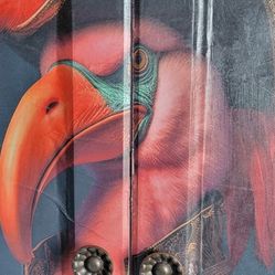 Massive Hand-Painted Solid Wood Desk with Hutch – Pirate / Gasparilla Themed