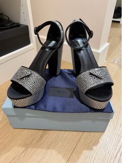 Platform Crystal Heels