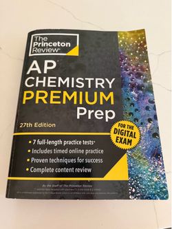 NEW AP CHEMISTRY PRINCETON REVIEW BOOK
