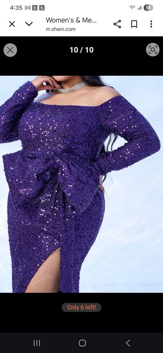 Brand NEW Purple SEQUINS π DRESS