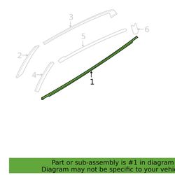 Belt Molding Nissan(82820-4RA0A) Nissan Belt Molding for 2016-2023 Nissan Maxima