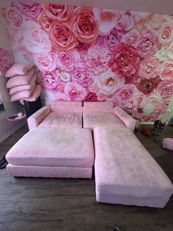 Pink couch