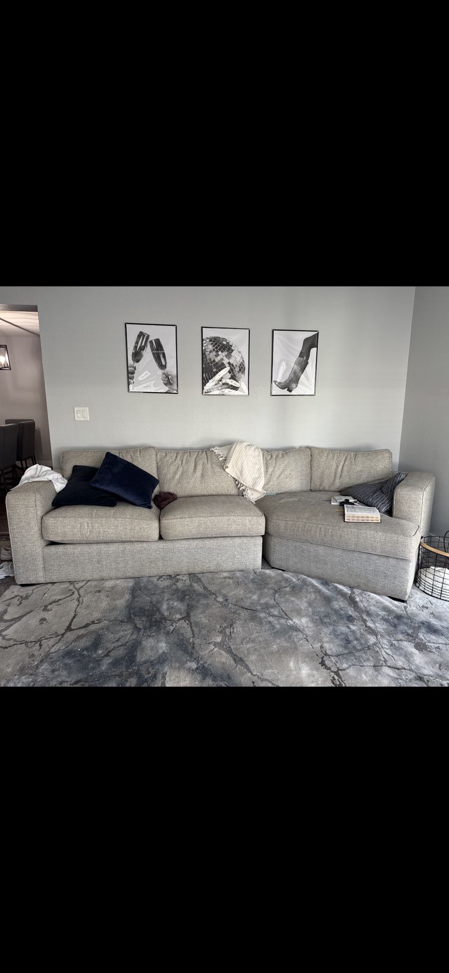NEW canvas couch