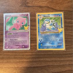 Pokémon Cards Mute Ex & Blastoise
