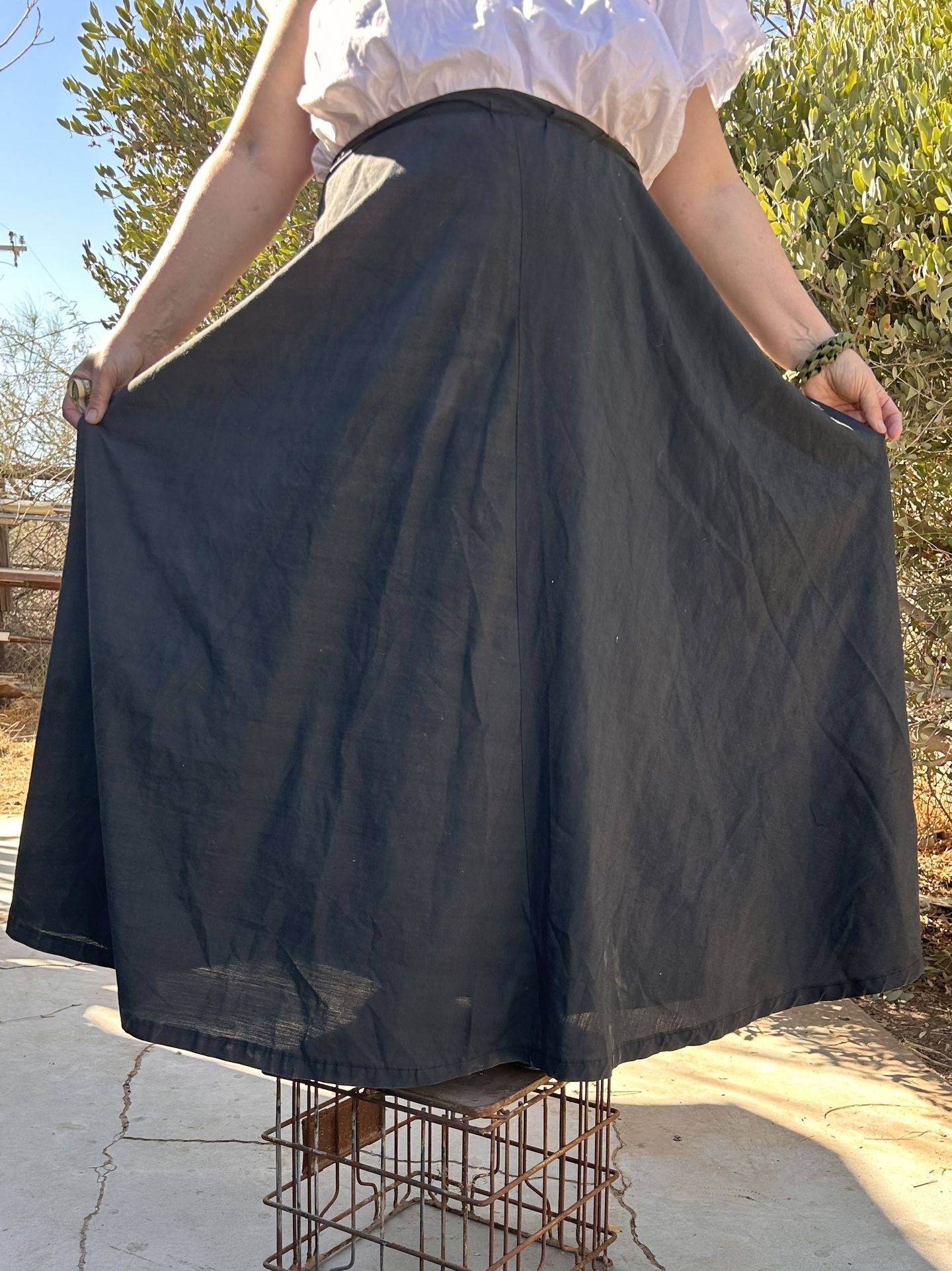 Long Black Costume Skirt