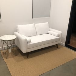 Upholstered Fabric Loveseat