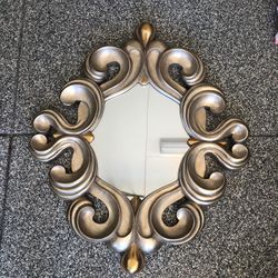 LARGE silver/gold mirror