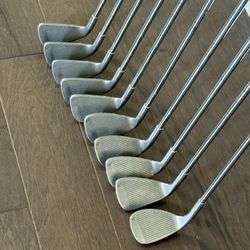TOMMY ARMOUR 855S SILVER SCOT IRON SET complete 3-PW+AW+SW Stiff Flex