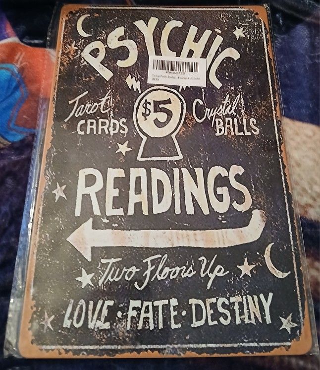 8x12 Psychic Metal Tin Sign