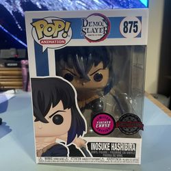 Funko Pop Animation Demon Slayer #875 Inosuke Hashibira Limited Edition Flocked Chase Chalice Collectibles Exclusive