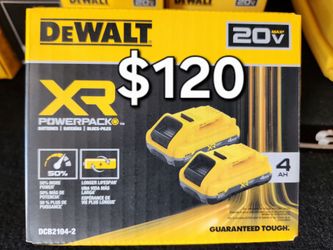 DeWalt 20V XR PowerPack 4Ah Batteries 2-Pack