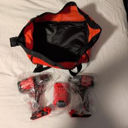 New Never Used Craftsman Drill And Impact With Battery And Case