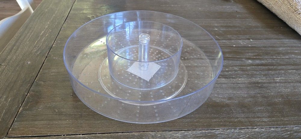 Lazy susan organizer tray