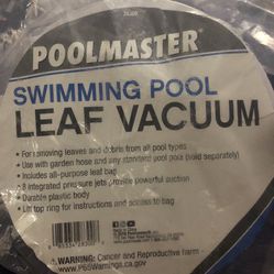 New Pool Master Swimming Pool Leaf Vacuum
