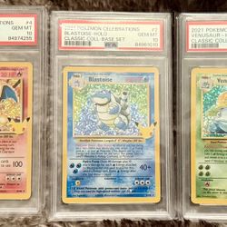 Pokemon PSA 10 Set Of 3 Celebrations