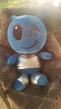 Stuffed Alien blue