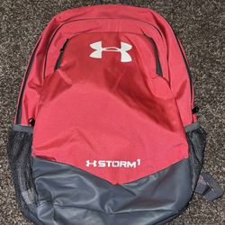 Under Armour Heat Gear X Storm 1 Backpack Bookbag Pink Womens Girls Used Pre Own