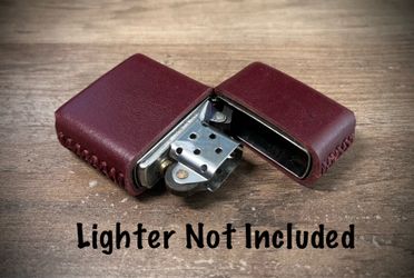 Genuine Leather Case for Zippo Lighter Standard Size (Made in USA 🇺🇸)