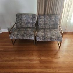 2 Accent Chairs 175 ObO 32 x 28 x 31