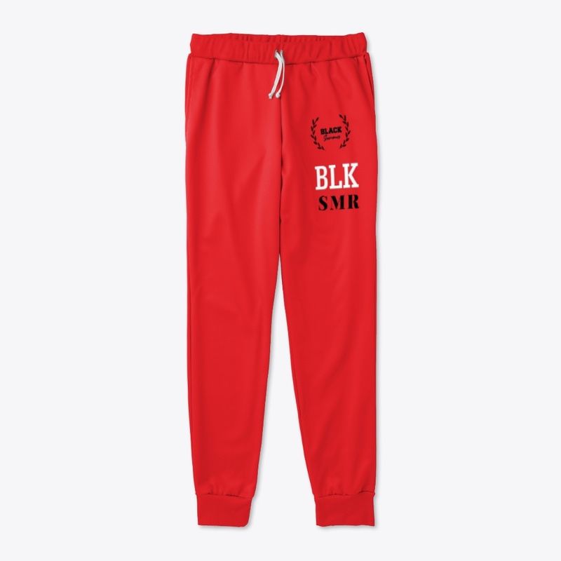 Black Summer Red Joggers 🏃🏾♂️