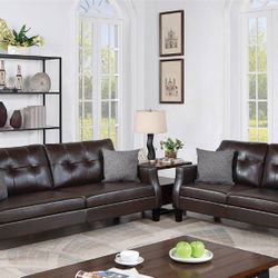 BRAND NEW 2PC SOFA AND LOVESEAT WITH ACCENT PILLOW INCLUDED $549