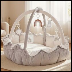 5 In 1 Plush Baby Play Gym With Toys