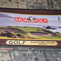 Monopoly Golf Signature Holes Edition (2005) Brand New & Sealed Box has Warping