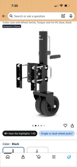 2000lbs trailer jack