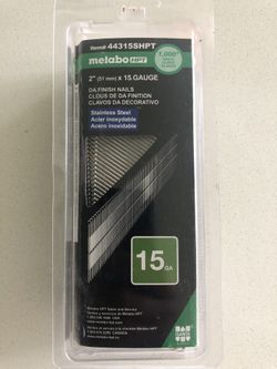 Metabo HPT (was Hitachi Power Tools) 2-in 15-Gauge Pneumatic Finish Nails (1000-Count)