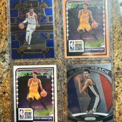 Really Nice 4 Card Rookie Lot Victor Wembanyama Mint Condition...