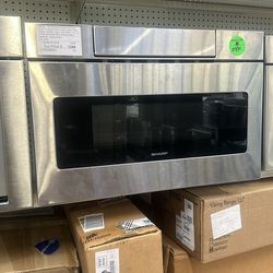 Sharp 24” microwave drawer.