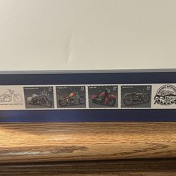 First Day Issue Motorcycle Stamps