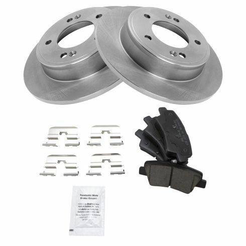 2011-2016 Hyundai Elantra Rear Ceramic Brake Pad & Rotor Kit TQR Brand