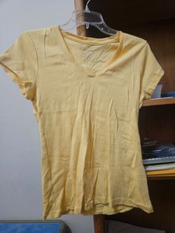 Faded Glory Yellow S/S Small Tee Mint