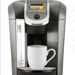 Keurig K525 Single Serve K-Cup Coffee Maker and storage