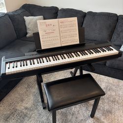 Yamaha P-115 88-Key Weighted Action Digital Piano & Accessories
