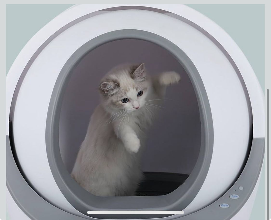 Petgooo Self Cleaning Litter Box New With Free Feeder