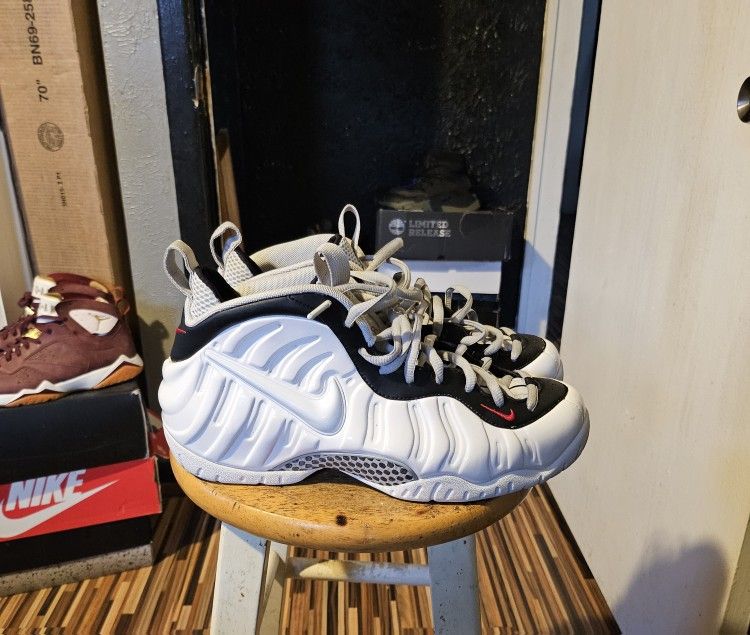 Foamposite Pro Chrome White Great Cond Sz 11 $160
